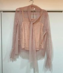 美品 SEEALL New Standardブラウス ピンクベージュ 38 - メルカリ