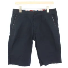 バーバリーブラックレーベル BURBERRY BLACK LABEL ショートパンツ ハーフパンツ 76 紺 ネイビー チェック D1R94-537-29 /HN