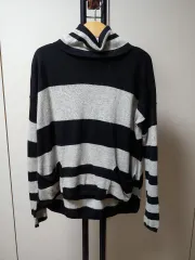 ルショップ BLACK LABEL ストライプ タートルネック free