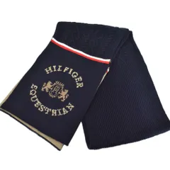 トミーヒルフィガー TOMMY HILFIGER Hyde Knit Scarf マフラー ニット 紺 ネイビー