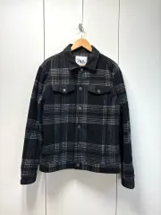 ZARA ウール CHECK シャツ ジャケット
