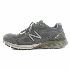 ニューバランス NEW BALANCE 990V4 スニーカー シューズ メッシュ スエード 27cm グレー /SI9
