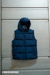 キッズ Tommy Hilfiger トミーヒルフィガー ダウンベスト ネイビー 165サイズ