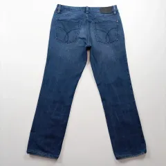カルバン・クライン デニムパンツ サイズ31 ストレッチ 9分丈 ウォッシュ メンズ デニムパンツ A4472