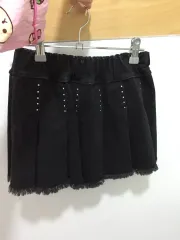 ヴィンテージ ブラック プリーツ スカート パンク y2k ロックシーク ポップガール