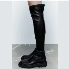 (新品) ZARA XLトラックソールブーツ オーバ ザ ブーツのサムネイル