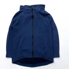 85 NIKE ネイビー コットン ストレッチ フルジップアップのサムネイル