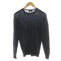 ザノーネ ZANONE ニット セーター 長袖 キャメル 46 紺 ネイビー 7ETJP1 ZC111 /AN24