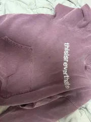 ディスイズネバーザット WHO フーディー Tシャツ JAJU パープル Sのサムネイル