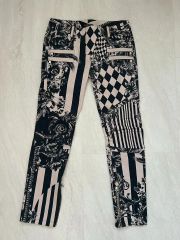 Just Cavalli ジャストカヴァリパッチワーク柄 パンツ 26/40美脚