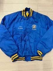 80s バディ スタジャン サテン ジャケット ヴィンテージ usa プリンティング
