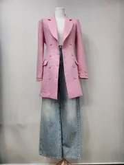 春新商品/ツイードワンピース/S