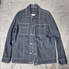 Theory インディゴ ダークブルー デニムジャケット Lサイズ - メルカリ