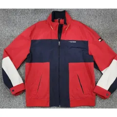 Tommy Hilfiger バイカラー ビックロゴ ウィンドブレーカー ジャケット 2XL