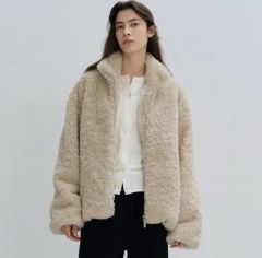 Searoomlynn TEDDYファーノーカラージャケット アイボリー - メルカリ