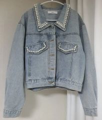新品 アナナ パール装飾 デニムジャケット M イシカワラボ - メルカリ