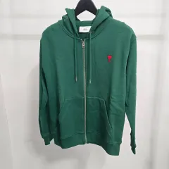 L アミ ハートロゴ フーディー ジップアップ _ グリーンのサムネイル