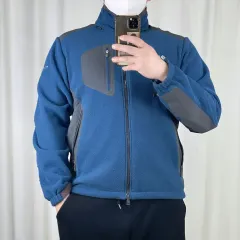コロンビア Columbia ネイビー ネイビー ジップアップ フリース ジャケット Jacket M 250213