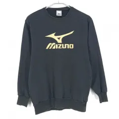 ミズノ レディース ビックロゴ ラウンド スウェット チャコールM (HU36429)のサムネイル