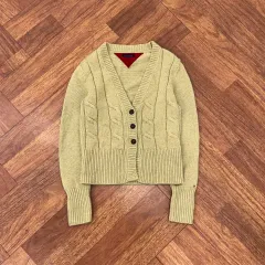 レディース M Tommy Hilfiger トミーヒルフィガー ケーブル ニット カーディガン