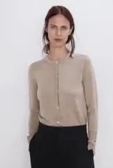ZARA ザラ ベーシック ニット カーディガン S