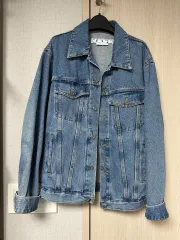 オフホワイト オーバーサイズ 秋・春 デニムジャケットのサムネイル