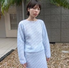 AMOMENTO ロゴジャカード パイルTシャツ M - メルカリ