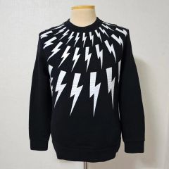 NEIL BARRETT ニールバレット17FW ライトニングプリント フーディ