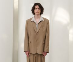 クルニ ダブルサテンタイロッケンジャケット 23-AW-027 ベージュ 