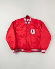 (XL) チョークライン スタジアム サテン ジャケット_SAINT LUIS(セントルイス) Cardinals