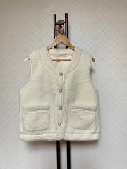▽24AW完売美品✨スローブイエナ SLOBE IENA ツイードフリンジベスト