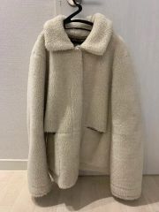 リバーシブル ムートンコート ベージュ ZARA - メルカリ
