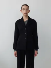 新品) JILL STUART ジルスチュアート JSNY アワーグラス ウール ブレーザー ブラックのサムネイル