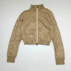 (Cr407)S プーマ GOLD beige リメイク クロップド ウィンドブレーカー レディースのサムネイル