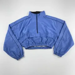 (CT558)M Champion(チャンピオン) スカイブルー リメイク 長袖クロップドのサムネイル