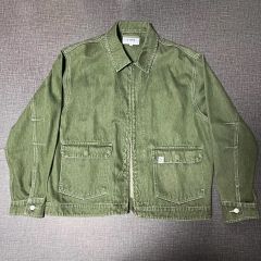 美品 レミレリーフ 1st 再構築 シャツ ジャケット 2 M カーキ オリーブ 