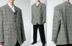 RAF SIMONS ラフ シモンズ 大 daddy フィット ハウンドトゥース ブレーザー ジャケットのサムネイル