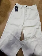 POLOWALK ワイド デニム パンツ オフホワイトのサムネイル