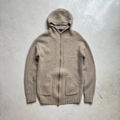 【極美品】ベイジ ペーパーヤーン ジップアップ フーディ Flax 4 M 極美品】ベイジ ペーパーヤーン ジップアップ フーディ Flax 4 M