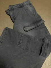 H&M レディース ブラックデニム ワイドパンツ
