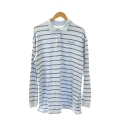 ジェラートピケ gelato pique 25SS マルチボーダーポロカラーワンピース ルームウェア ナイトウェア F ブルー /DF ■OS