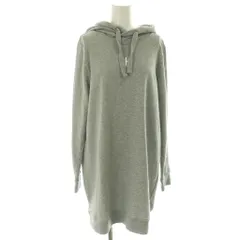 カルバンクラインジーンズ Calvin Klein Jeans フード スウェット ワンピース M 灰色 グレー 長袖  ひざ丈 /AG ■OS