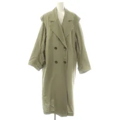 マウジー MOUSSY 23SS 4WAY GIMMICK LAYER TRENCH 4WAY ギミック レイヤード トレンチ コート ロング 2 カーキ /HK ■OS