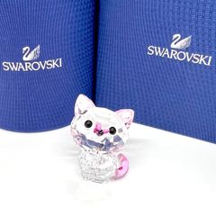 美品 スワロフスキー Kitten 猫 アメショー 蝶々 置物 オブジェ 廃盤品】SWAROVSKI kitten millie アメリカンショートヘア - メルカリ