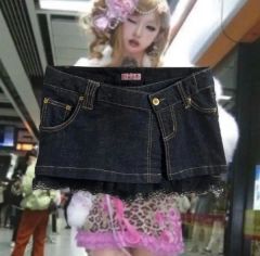 超美品】【希少】MA*RS ガーター付き デニムショートパンツ♥24インチ 