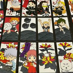 鬼滅の刃 花札48枚＋愈史郎の血鬼術の札ICカード 用ステッカー1枚 