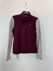 ワイドアングル レディース ゴルフ ハーフジップ 長袖Tシャツ 90