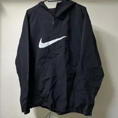 NIKE ビックロゴ ブラック Anorak（アノラック）ハーフジップ ウィンドブレーカー