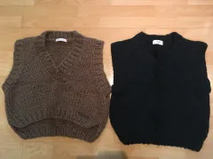 ハンドメイド ニット ベスト