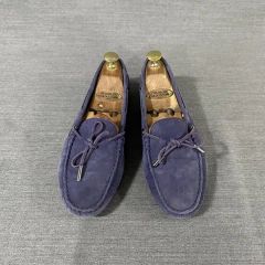 美品 展示 BOTTEGA VENETA ドライビングシューズ 青 34 1/2 - メルカリ